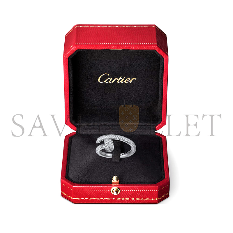 CARTIER JUSTE UN CLOU RING, CLASSIC MODEL, PAVED N4748700
